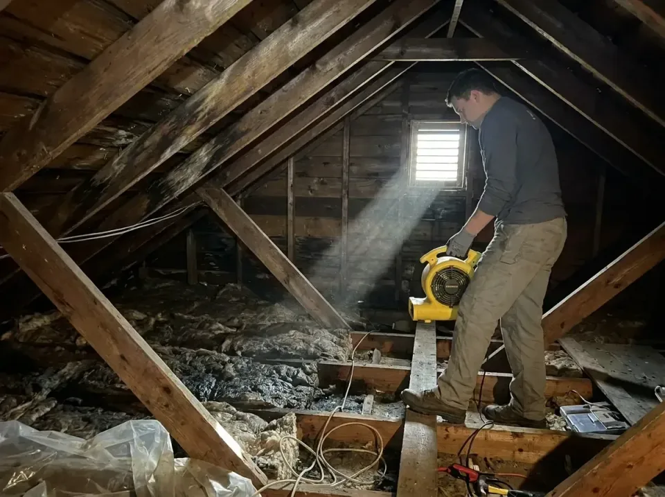attic-water-damage-drying-proc-007 — frequently asked questions, Emergency Water Extraction & 24/7 Flood Response in Gardine…